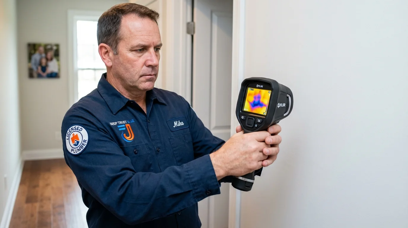 Thermal imaging leak detection by Johns Plumbing LLC in Bellflower